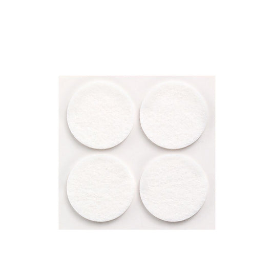 PACK 4 FIELTROS BLANCOS SINTETICOS ADHESIVOS Ø38mm PLASFIX INOFIX