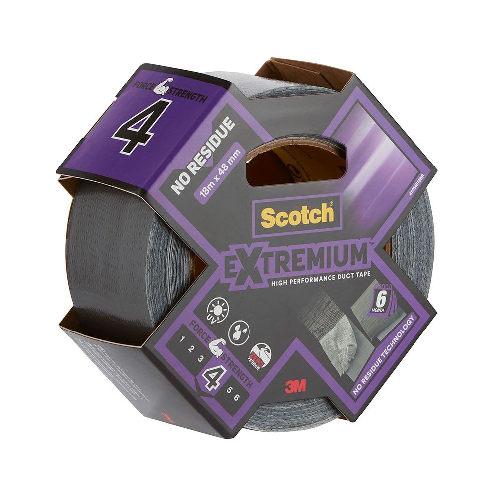 CINTA AMERICANA EXTREMIUM 4 SIN RESIDUOS, 48 mm x 18 m