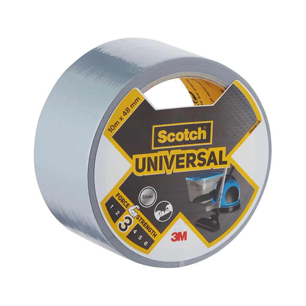 CINTA AMERICANA UNIVERSAL 3; GRIS 48 mm x 10 m