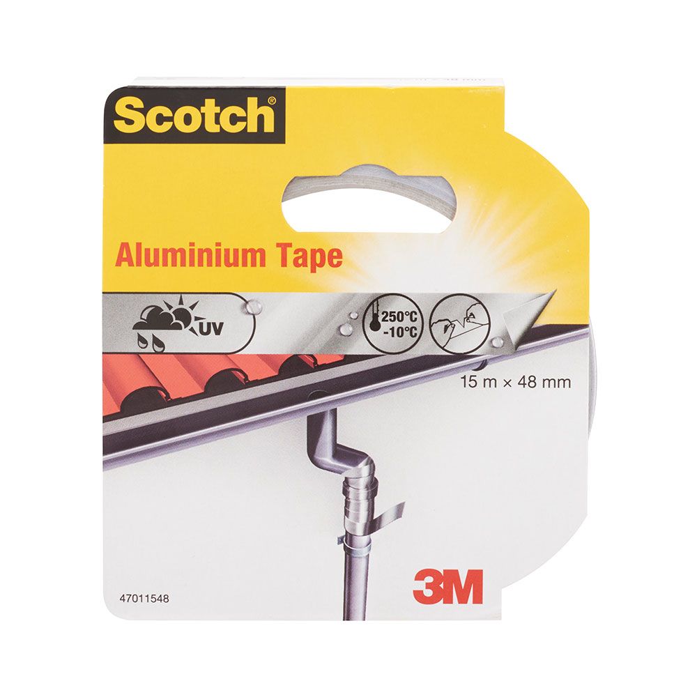 CINTA DE ALUMINIO RESISTENTE A ALTAS TEMPERATURAS 48 mm x 15 m