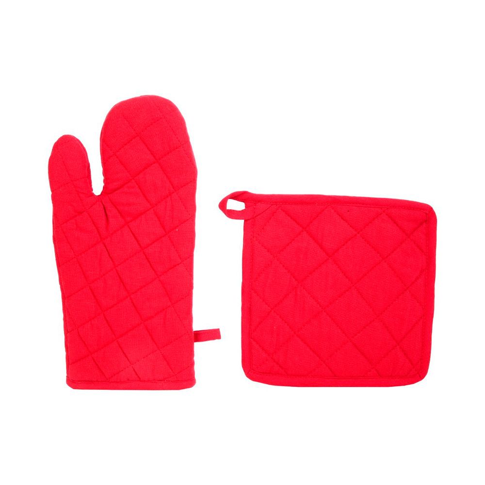 MANOPLA Y AGARRADERA ROJO