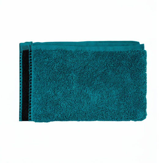 TOALLA DE BAÑO PREMIUM 550 g / m² COLOR VERDE PETROL 30 x 50 cm