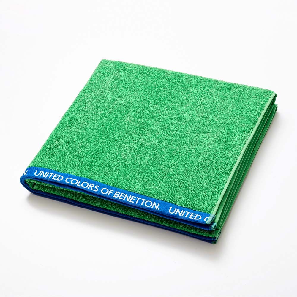 TOALLA DE PLAYA 450 g / m² VERDE 90 x 160 cm