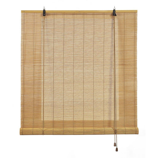 ESTOR ENROLLABLE BAMBÚ OCRE MANGO 90 x 175 cm