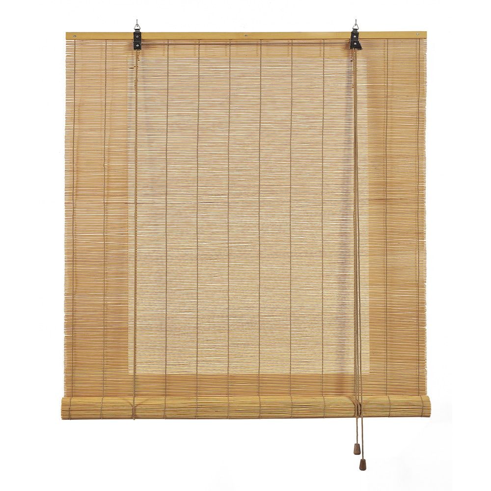 ESTOR ENROLLABLE BAMBÚ OCRE MANGO 120 x 175 cm