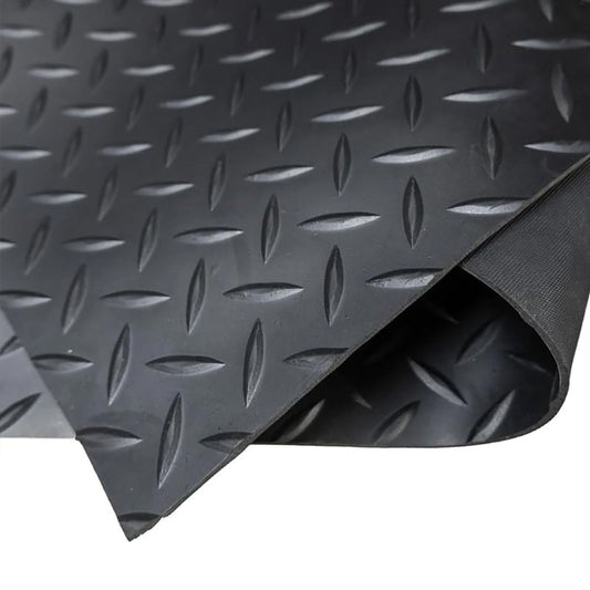 ALFOMBRA CAUCHO-GOMA DIAMANTES 1 x 10 m