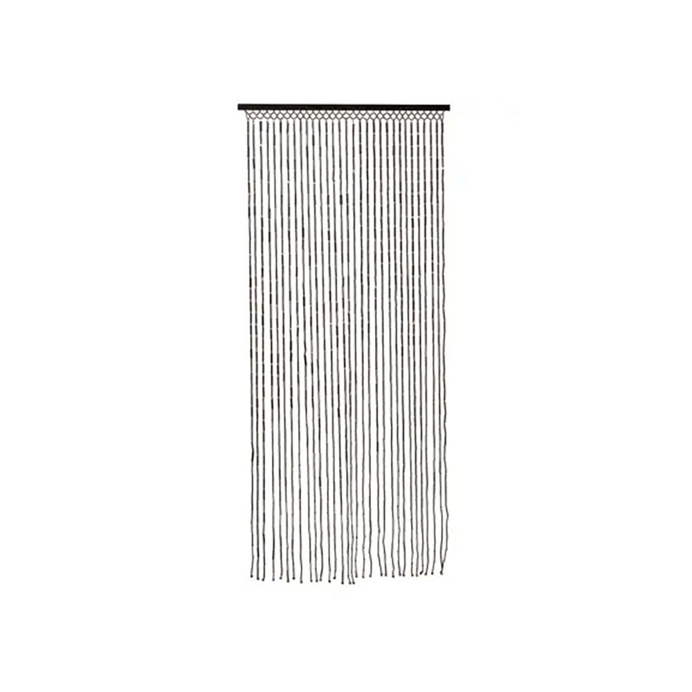 CORTINA PARA PUERTA DE BAMBÚ COLOR MARRÓN OSCURO 90 x 200 cm