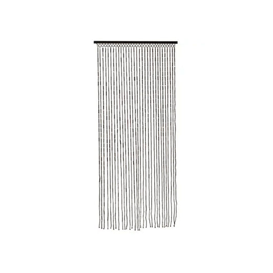 CORTINA PARA PUERTA DE BAMBÚ COLOR MARRÓN OSCURO 90 x 200 cm