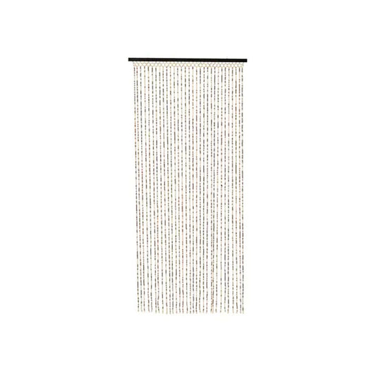 CORTINA PARA PUERTA DE BAMBÚ COLOR MARRÓN 90 x 200 cm