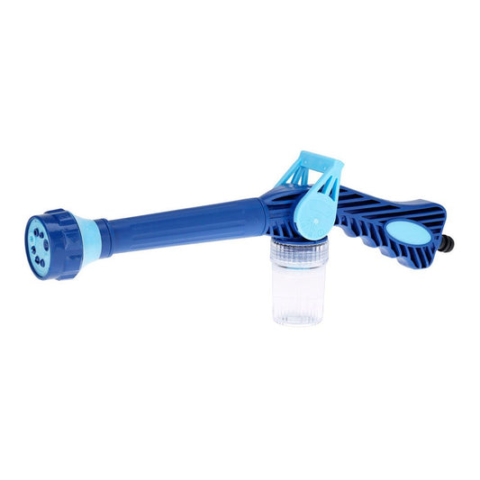 PISTOLA DE AGUA, 8 FUNCIONES CON DEPÓSITO PARA JABÓN, 13 x 41 x 5 cm