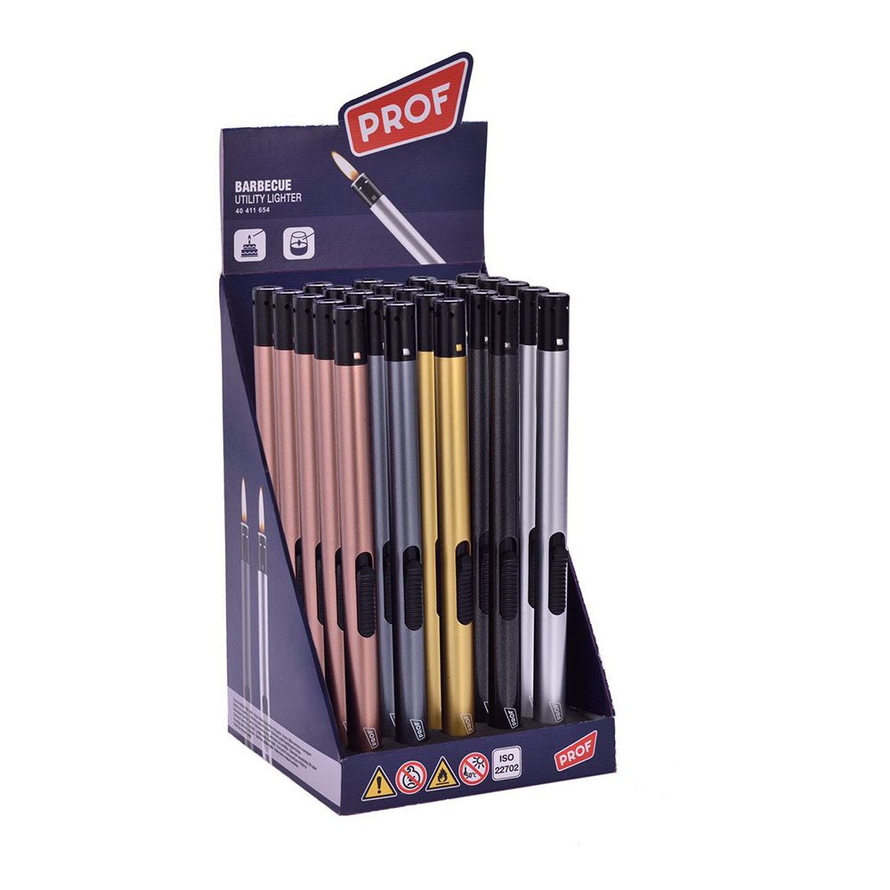 ENCENDEDOR ELECTRÓNICO RECARGABLE, TUBO, COLORES SURTIDOS