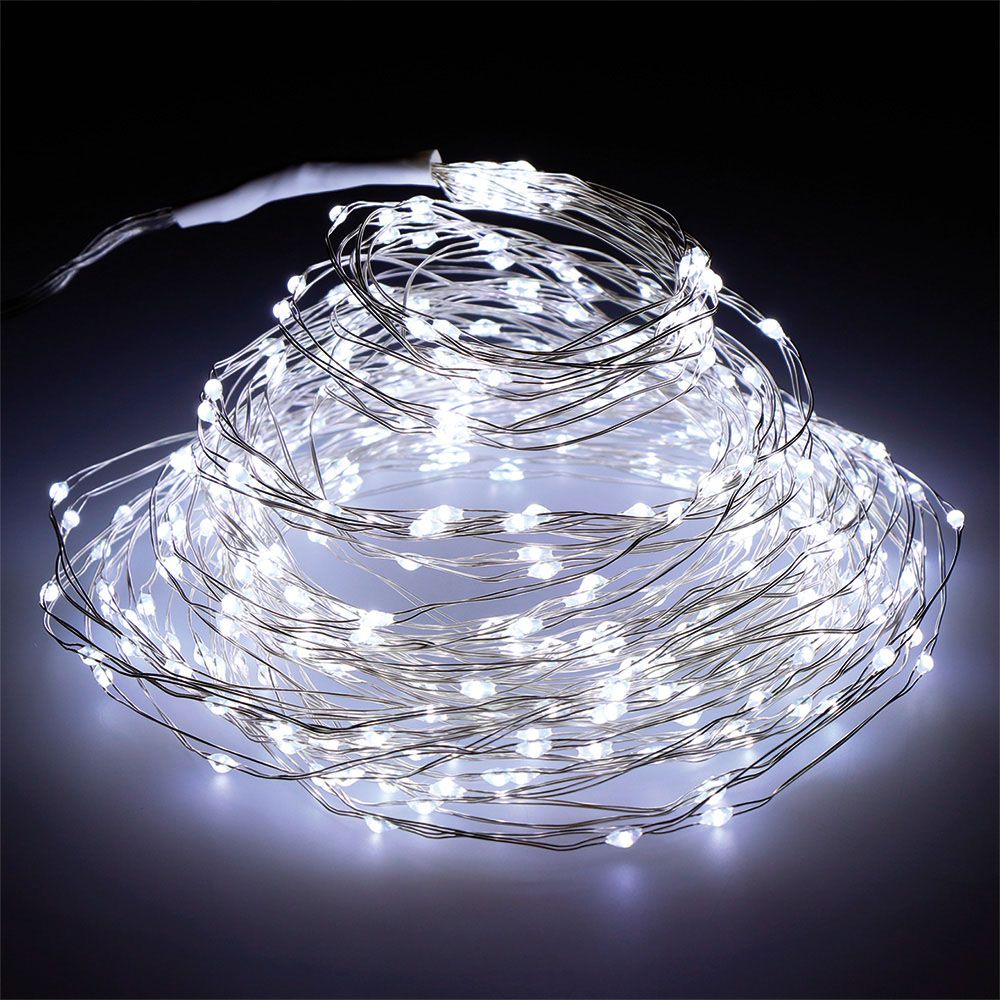 GUIRNALDA MICRO LED PARA ÁRBOL DE 180 cm, 408 LEDS, LUZ FRÍA, EXTERIOR, 6,8 m