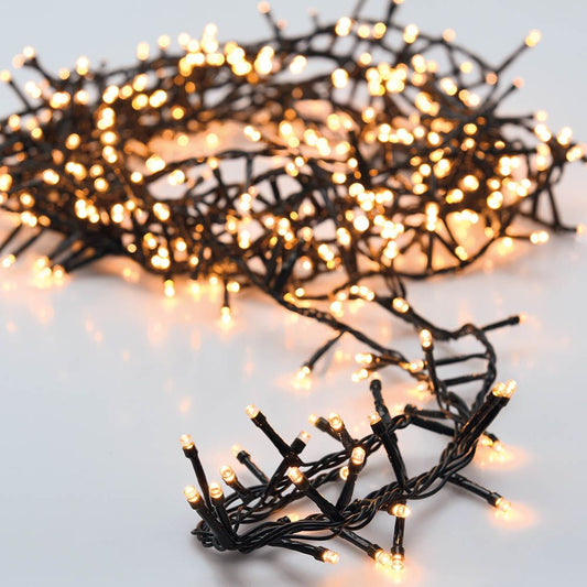 GUIRNALDA "TIPO ESPINO" MULTIFUNCIÓN 700 LEDS, LUZ CÁLIDA, EXTERIOR, 14 m