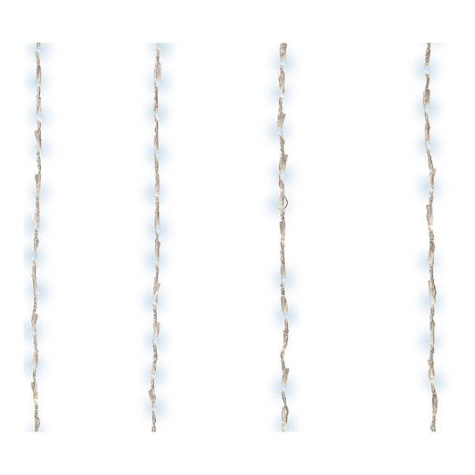 CORTINA DE LEDS PARA BALCON EXTERIOR BLANCO FRIO 2x1m 220 LEDS