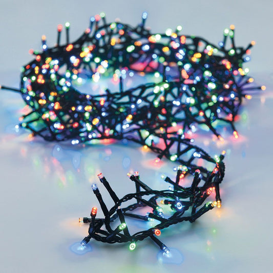 GUIRNALDA LED "TIPO ESPINO" MULTIFUNCION 400 LEDS MULTICOLOR EXTERIOR 11 m