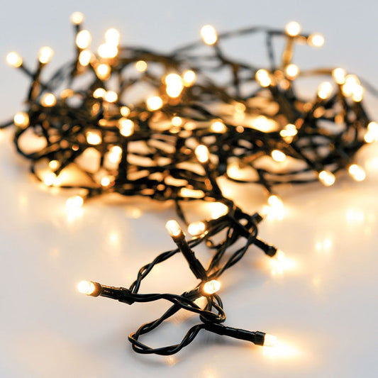 GUIRNALDA A PILAS MULTIFUNCION 24 LEDS CABLE NEGRO LUZ BLANCO CALIDO 2,30 m