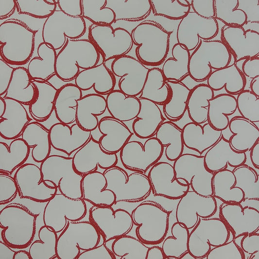 PAPEL DE REGALO CORAZONES, 70 cm x 40 m