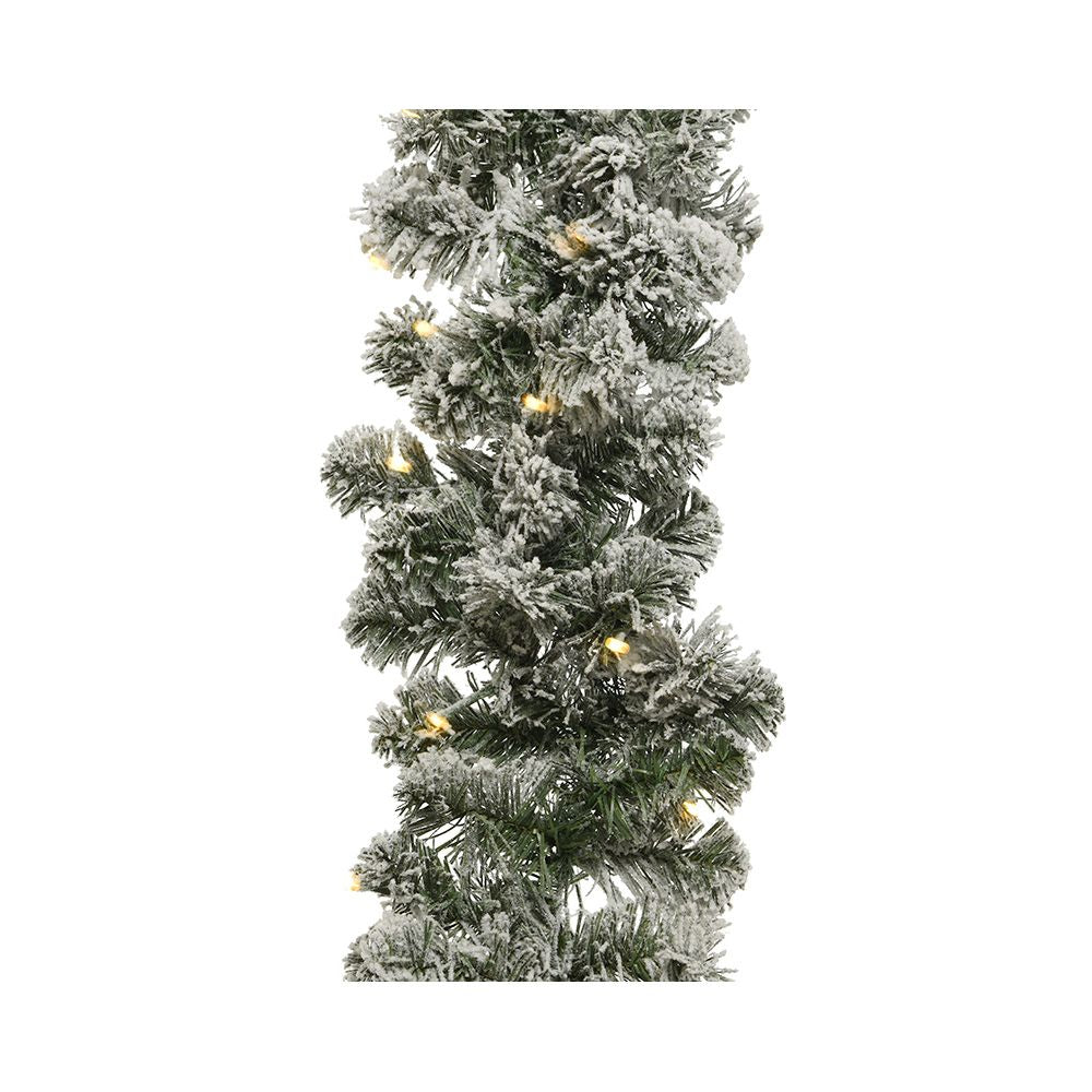GUIRNALDA  IMPERIAL NEVADA, PARPADEANTE, 50 LEDS, BLANCO CALIDO.