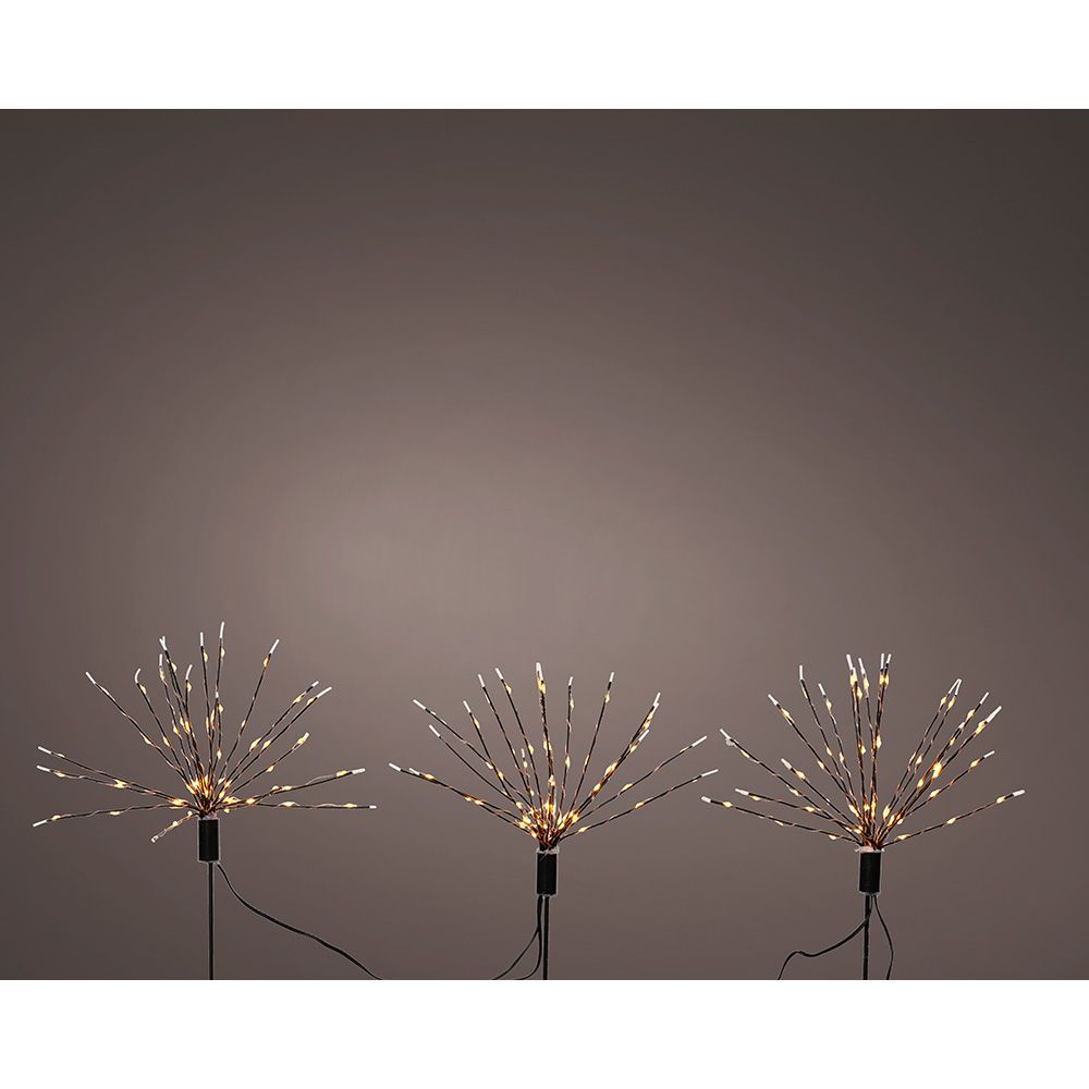 ESTACA MICROLED EN FORMA DE FUEGOS ARTIFICIALES PARA EXTERIOR Ø25 x 45 cm