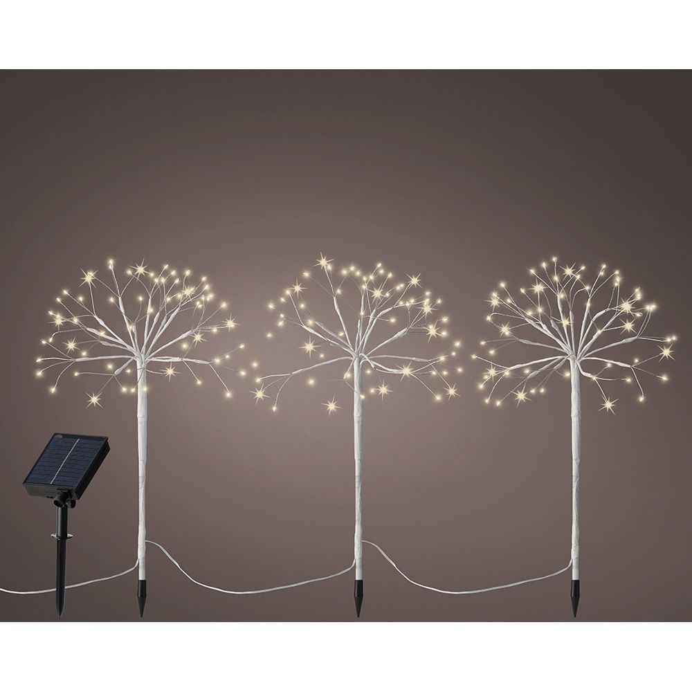 ESTACA SOLAR MICROLED EN FORMA  ARBOLES
