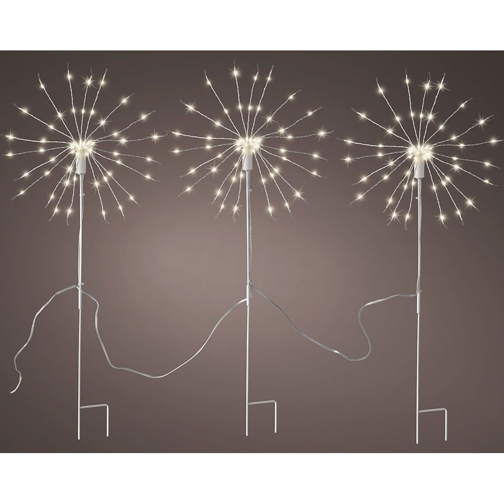 ESTACA MICROLED EN FORMA PELUSO PARPADEANTE PARA EXTERIOR  Ø25 x 45 cm