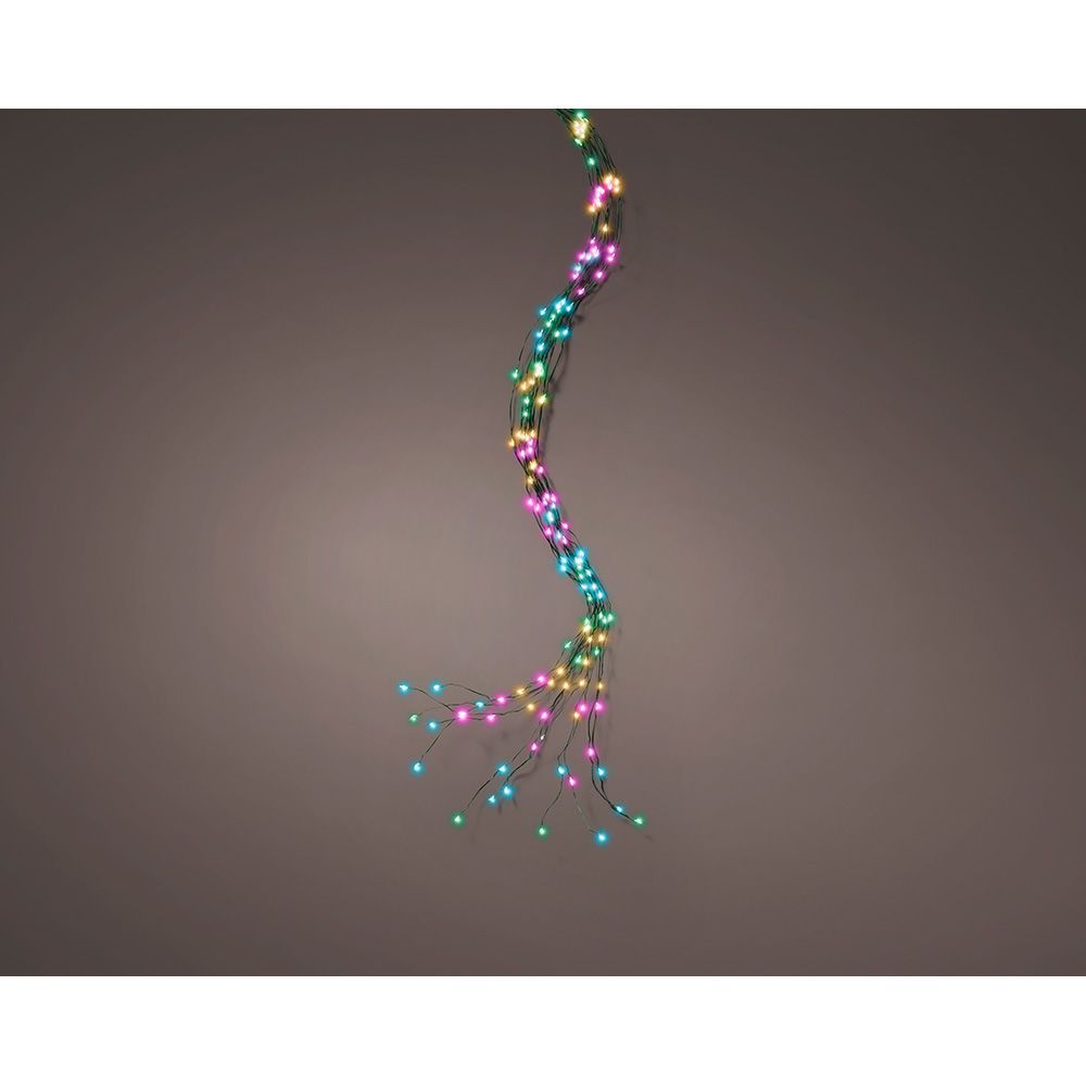 GUIRNALDA  MICRO LED EXTERIOR PARA ARBOL DE 180 cm MULTICOLOR SUAVE 1,8 m