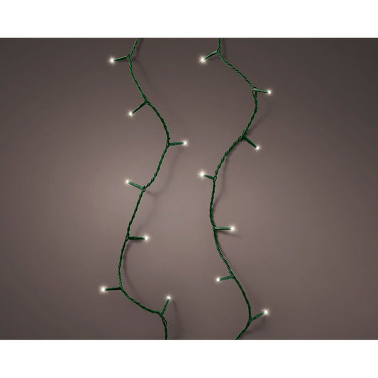 GUIRNALDA LED CONNECT (INTERCONECTABLE) MUTLTIFUNCIÓN 250 LEDS LUZ CÁLIDA CON EFECTO INTERMITENTE EXTERIOR VERDE 18,7 m