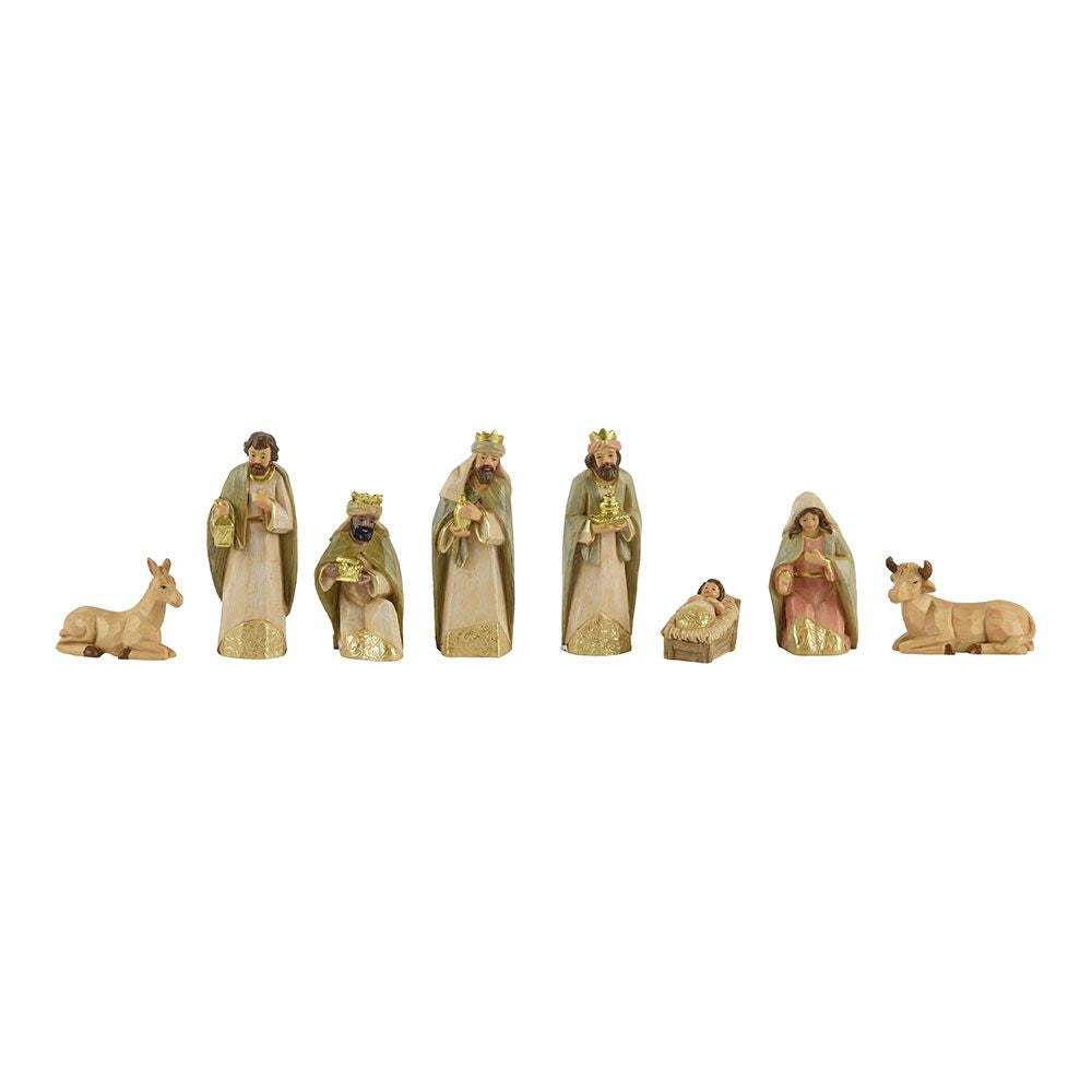 BELÉN DE 8 FIGURAS DE POLIRESINA