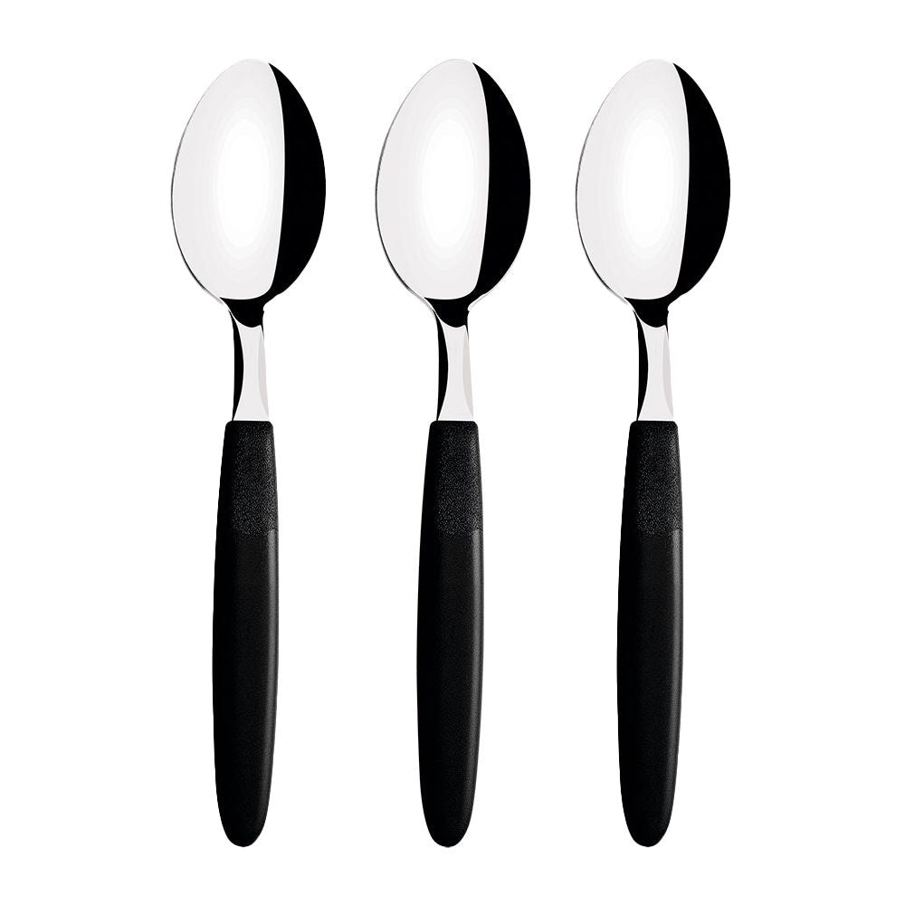 CUCHARAS PARA TÉ IPANEMA NEGRO 13,9 cm 3 uds