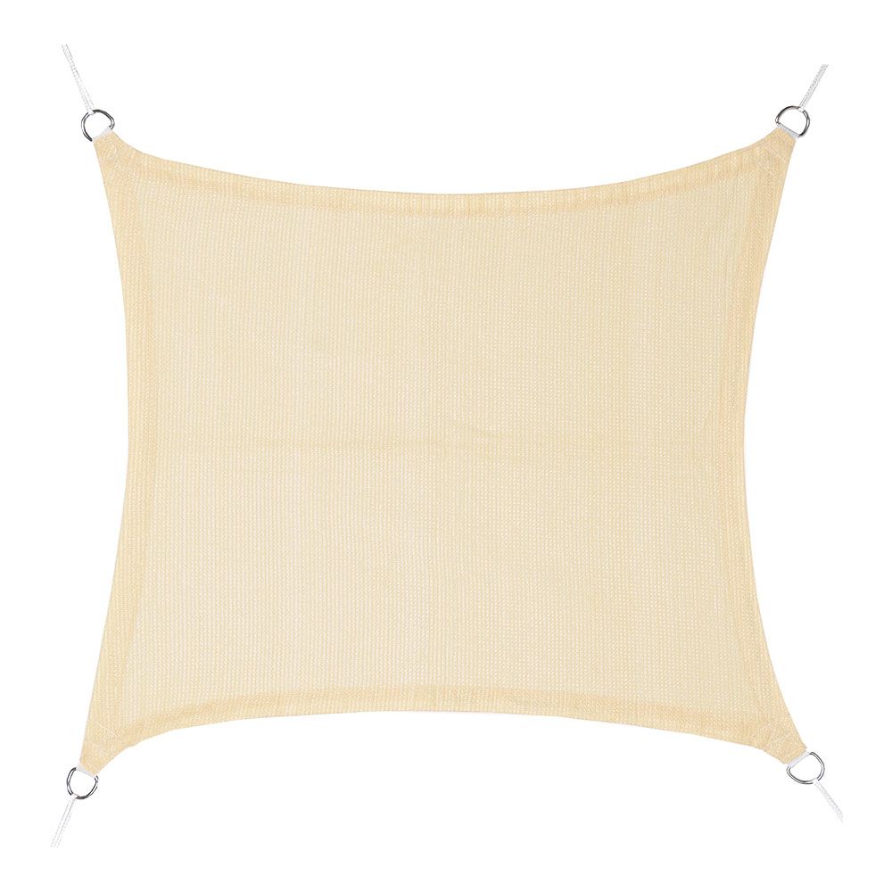 TOLDO VELA CUADRADO BEIGE 5 x 5 m