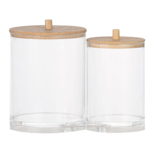 BOTES DE BAÑO ORGANIZADORES ACRÍLICOS Ø15 x 12 cm