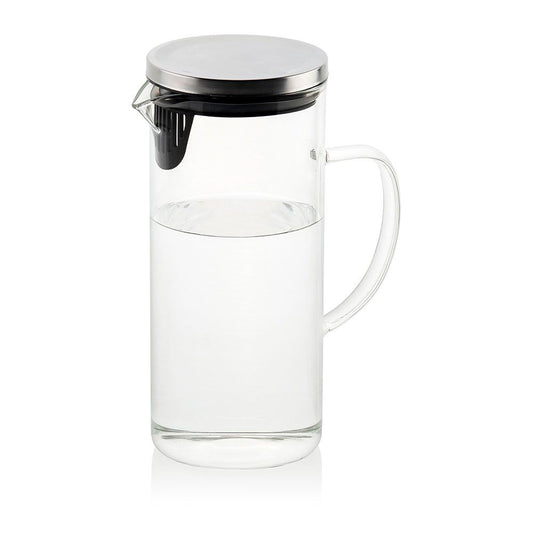 JARRA DE VIDRIO CON TAPA METÁLICA 1,5 L 17 x 9,5 x 22,5 cm