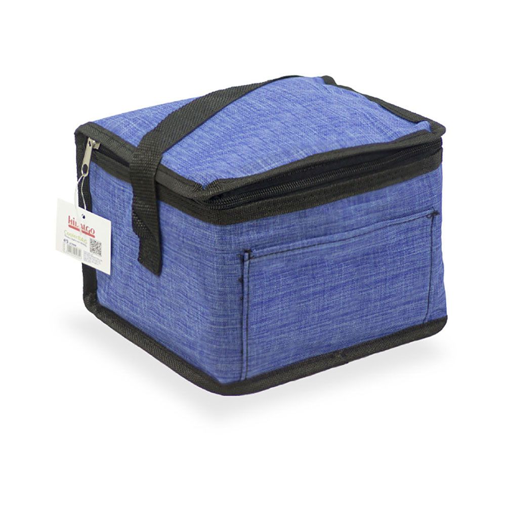 NEVERA DISEÑO TEJANA CON ASA COLOR AZUL 4,5 L