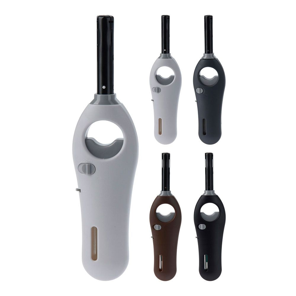 MECHERO ELECTRÓNICO RECARGABLE, CON BLOQUEO, COLORES SURTIDOS