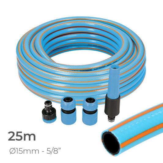 KIT MANGUERA DE JARDIN PRO Ø15 mm, 5/8 pulg, 25 m