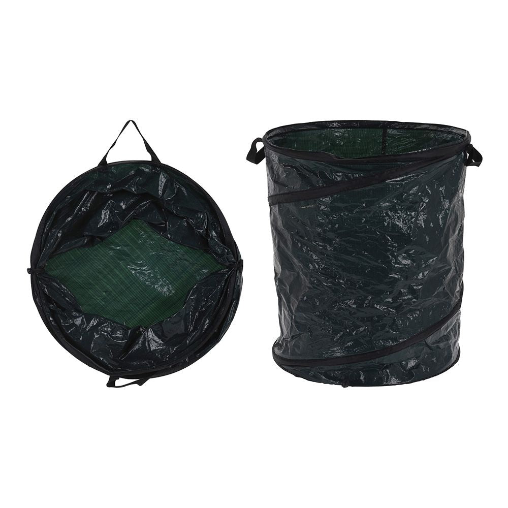 SACO DE JARDÍN VERDE CON MUELLE 85 l; Ø45 x 55 cm