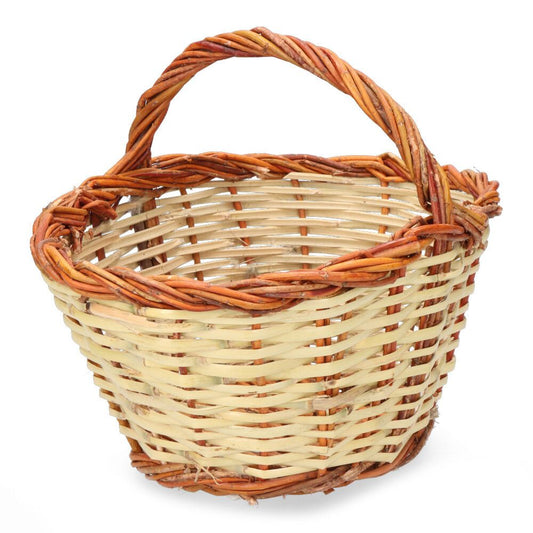 CESTA CAÑA 30x22x15cm ALTURA CON ASA 23cm