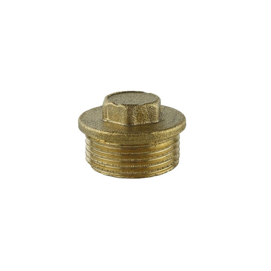 TAPÓN MACHO DE 1/2" LATÓN AQUA CONTROL