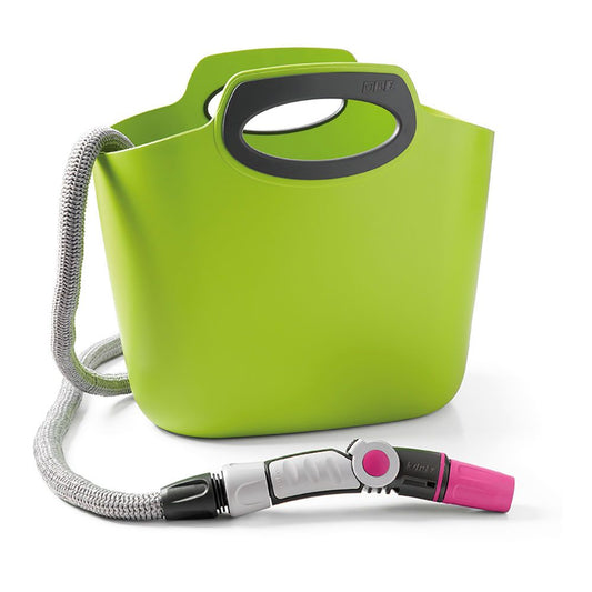 KIT MANGUERA EXTENSIBLE AQUAPOP 30m  CON CESTA DE PLÁSTICO COLOR LIMA GF80287603 GF