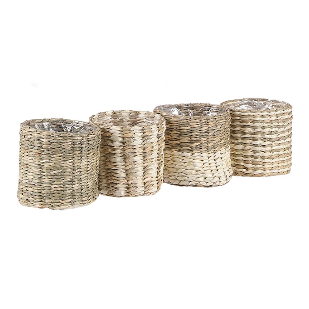 CESTO MODELO ALEXIS BLANCO Y BEIGE, MODELOS VARIADOS,  Ø10 x 9 cm
