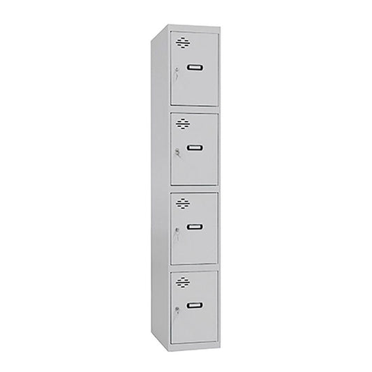 TAQUILLA METALICA PRO SIMONLOCKER 1/4 300 DESMONTADA 4 DEPARTAMENTOS 30x50x180cm SIMON RACK