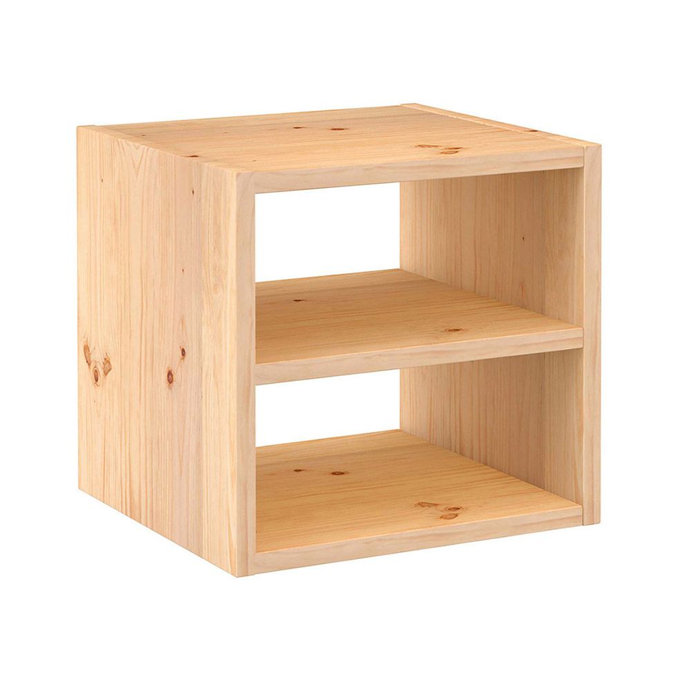 ESTANTERIA MODULAR 1 CUBOS + BALDA INTERMEDIA DINAMIC PINO MACIZO 36,2 x 33 x 36,2 cm