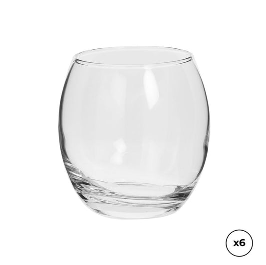 VASOS AGUA CESARI 400 ml, 6 uds