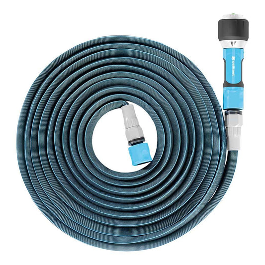KIT MANGUERA EXTENSIBLE ZYGZAG 7,5 A 15 CON CONECTORES Y LANZA MULTI ERGO CELLFAST