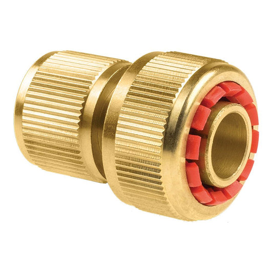 CONECTOR RÁPIDO MANGUERA STOP DE LATÓN BRASS 3/4"