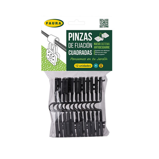 PINZA FIJACIÓN CUADRADAS, BLISTER 12unid.