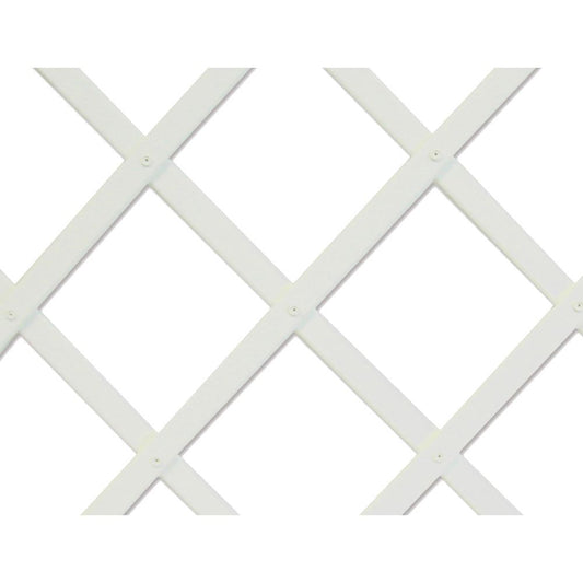 CELOSIA DE PLASTICO 0,5 x 1,5 m COLOR BLANCO PERFIL DE LISTONES 22 x 6 mm