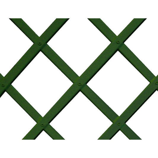 CELOSIA DE PLASTICO 1 x 2 m COLOR VERDE PERFIL DE LISTONES 22 x 6 mm