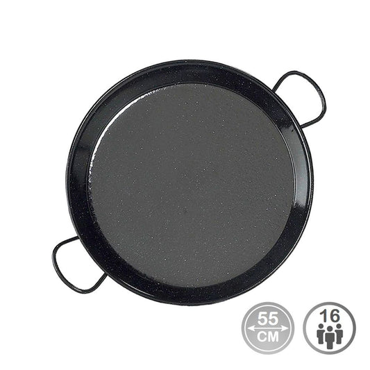 PAELLERA TRADICIONAL DE ACERO ESMALTADO Ø55 cm (16 PERSONAS)