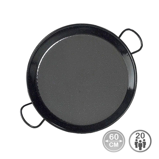 PAELLERA TRADICIONAL DE ACERO ESMALTADO Ø60 cm (20 PERSONAS)
